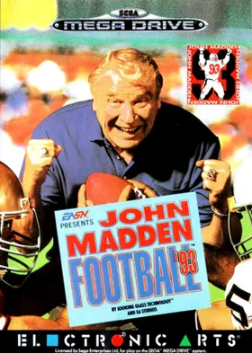 John Madden Football '93 (USA, Europe) box cover front